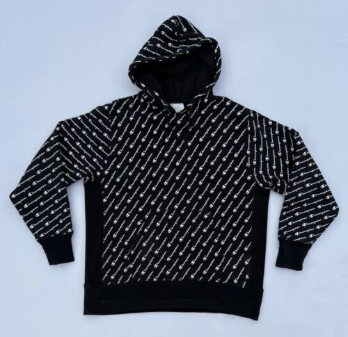 Champion Hoodie Pullover Jumper All Over Print Reverse Weave Men’s Size X-Large