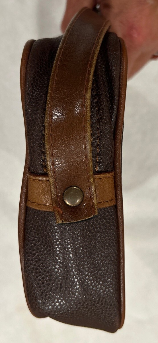 Cute Vintage PIERRE BALMAIN Olive/ Brown Two Toned Leather Cute Vintage PIERRE BALMAIN Olive/ Brown Two Toned Leather