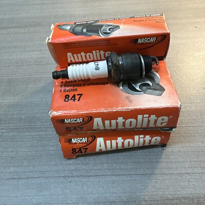 7 Auto lite 847 Spark Plugs  Copper Core
