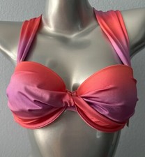 Victoria's Secret Nwt Purple Pink Ombre Underwire Twist Swim Bikini Top 34D
