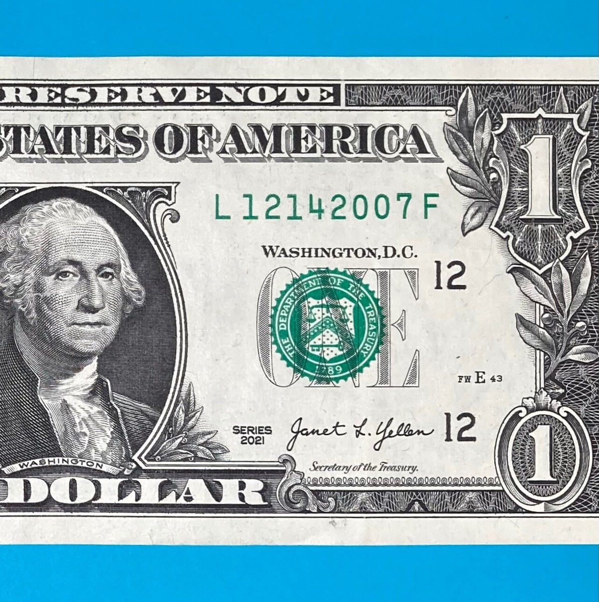 December 14, 2007 (L 12142007 F) BIRTHDAY Serial Number $1 One