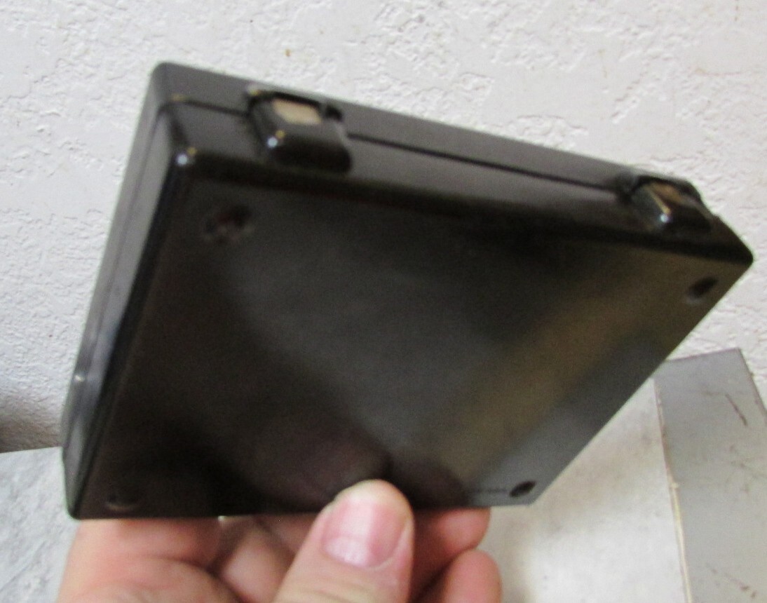 vintage travel style Cutex Finger nail kit, cool bottles & tin, vanity decor