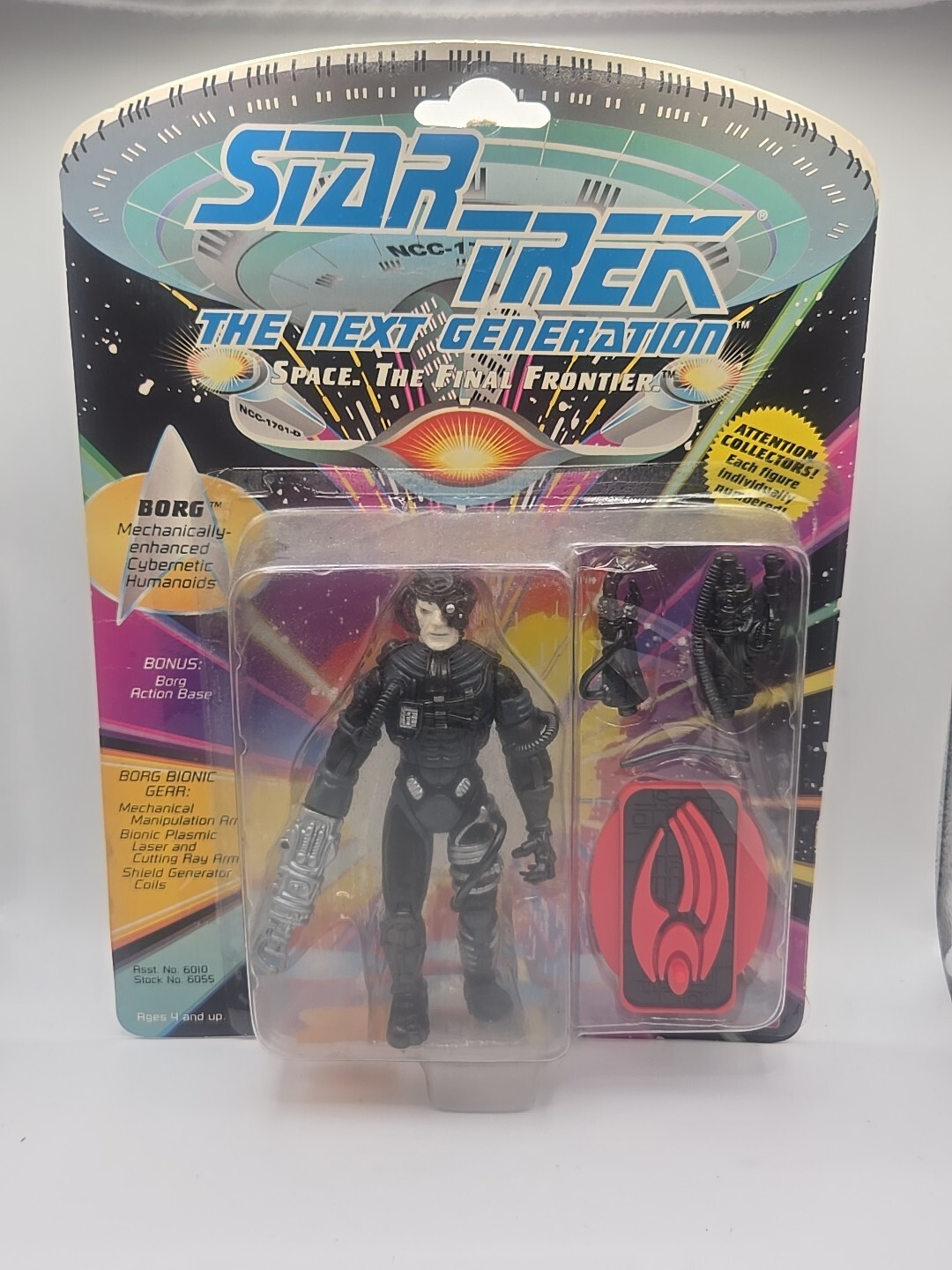 RARE STAR TREK NEXT GENERATION BORG FIGURE  NEW ON CARD 1992 PLAYMATES