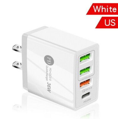 Caricatore Rapido USB, 4 Porte Da Muro 40W QC 3.0 Alimentatore - Foto 10