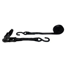 UBMOVE Ratchet Strap (1 Pack) 1" x 12-feet with Chrome dipped S hooks