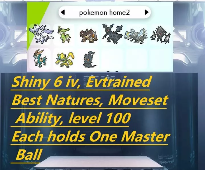 RESHIRAM ZEKROM KYUREM Shiny 6IV Bundle / Pokemon Sword 