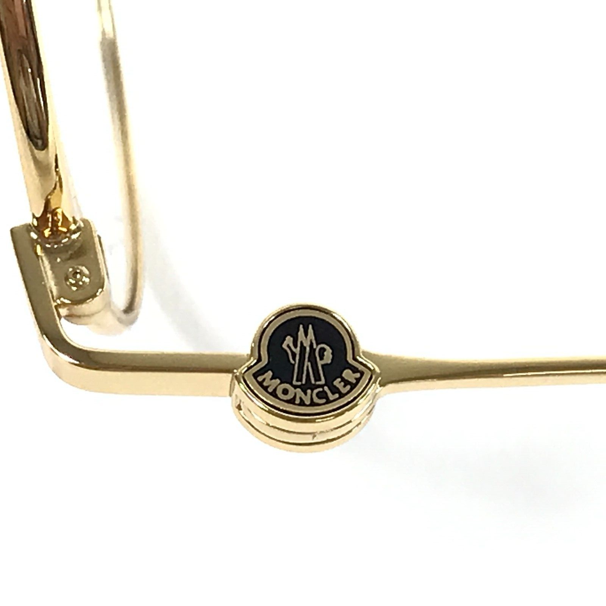 Moncler Eyeglasses Frames ML5068 030 Shiny Gold Aviator Wire
