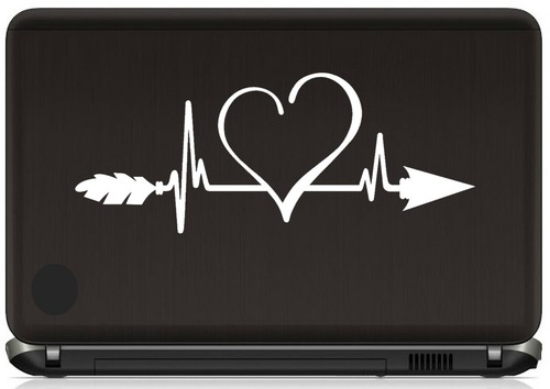 Adventure Arrow Heart Heartbeat Lifeline Decal Sticker for Car Window BG 785 - Picture 3 of 3