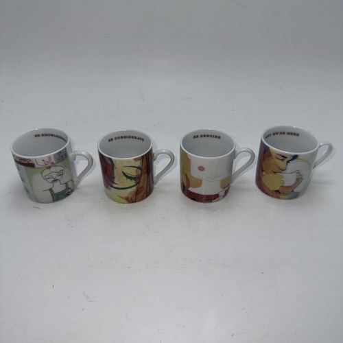 Starbucks Set Of 4 Leadership Conference Demitasse Cups And Saucers 2005 - Picture 4 of 9