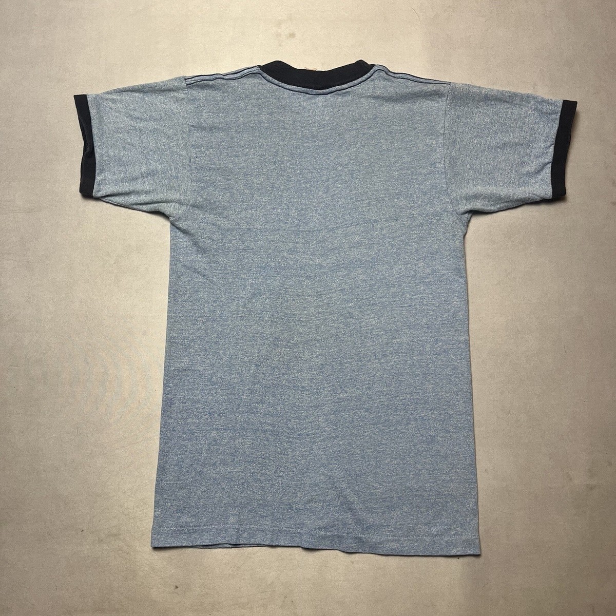 Vintage 70s Tropix Togs Disney Mickey Heather Blue Ringer T Shirt
