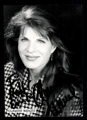 Claudia Wenzel Autogrammkarte Original Signiert # BC 39944