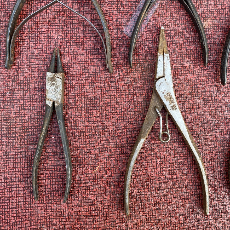 Lot Of Vintage Pliers Snap Ring Pliers Knipex Gedore Seeger Proto Look