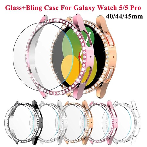 Etui + szkło hartowane Pełna osłona ochronna do Samsung Galaxy Watch5 Watch5 Pro - Zdjęcie 2 z 21