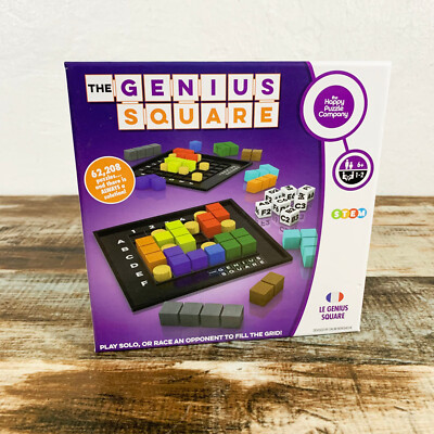 THE GENIUS SQUARE Stem Race Game - 100% Complete - 2018 Happy Puzzle Co.