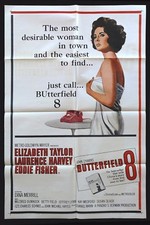 BUTTERFIELD 8 * CineMasterpieces 1SH ORIGINAL MOVIE POSTER ELIZABETH LIZ TAYLOR