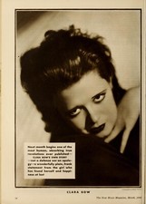 Clara Bow Girl Don't Cry - Six Page Article from 1932 - Reproduction