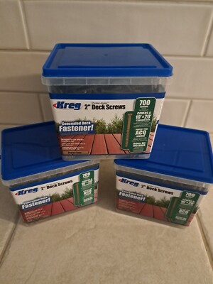 KREG Protec-Kote Deck Screws (lot of 3) SDK-C2W-700