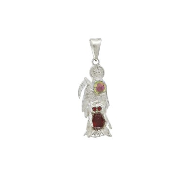 Sterling Silber 925 Santa Muerte Anhänger  
