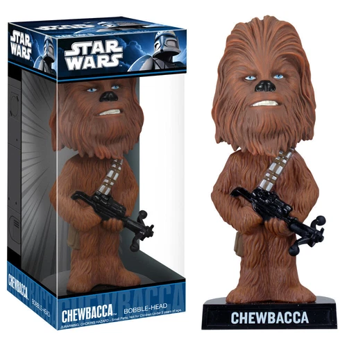 Funko Star Wars Chewbacca Bobble Head Series 2 New In Box - 2008 - Wacky Wobbler
