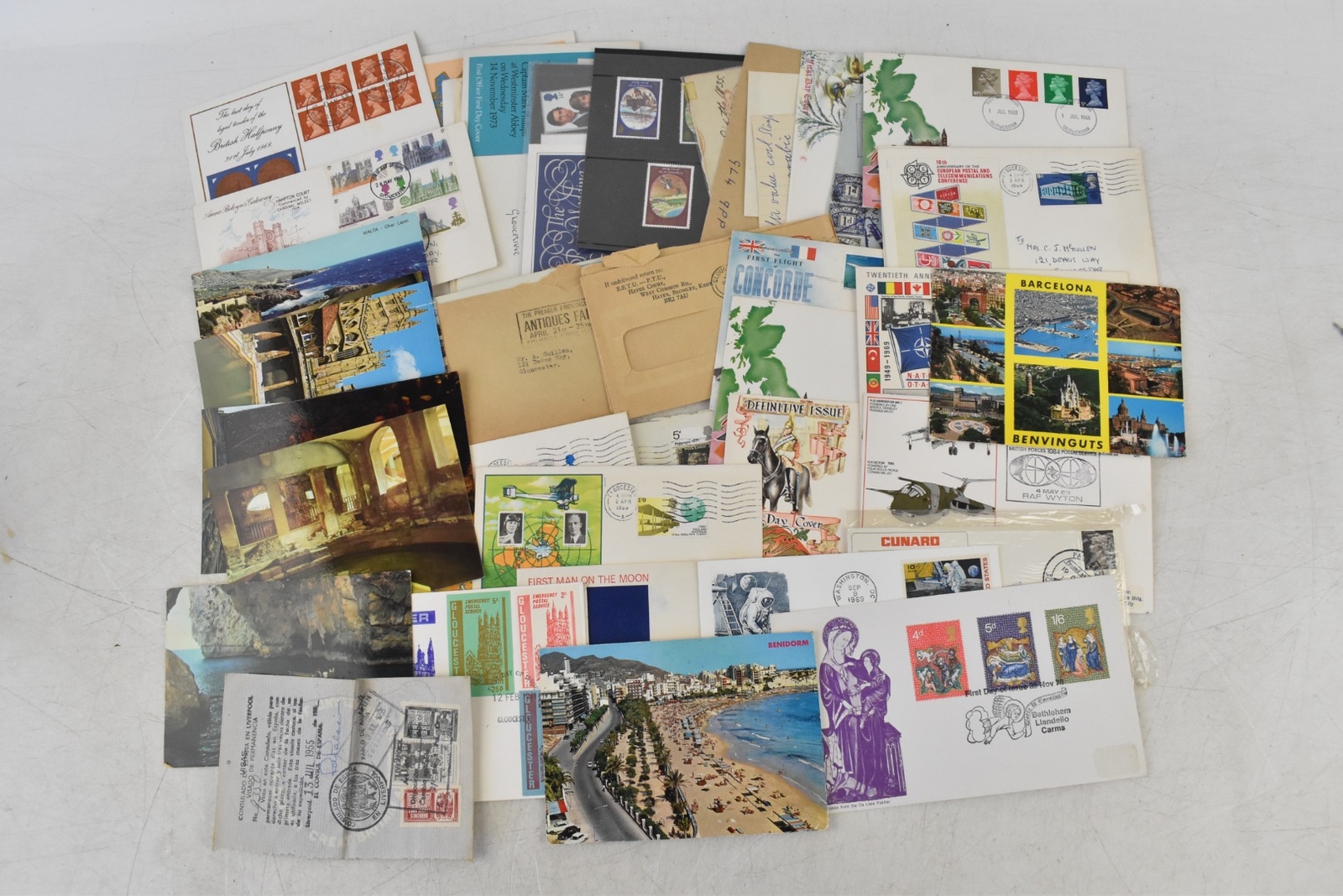 Job Lot Of Various Assorted Stamps On Paper, Loose & In Albums