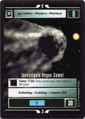 Star Trek CCG Investigate Rogue Comet Near-Mint/NM Rare   Premier Limited 1994