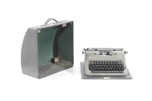 Old Typewriter Vintage Travel Typewriter Case Optima Elite Prop