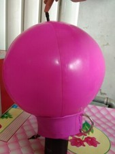 latex inflatable mask ball full cover hood with back zipper for Fetish ClubWear