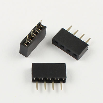 50Pcs 2mm 2.0mm Pitch 1x4 Pin 4 Pin Single Row Straight Female Header Strip