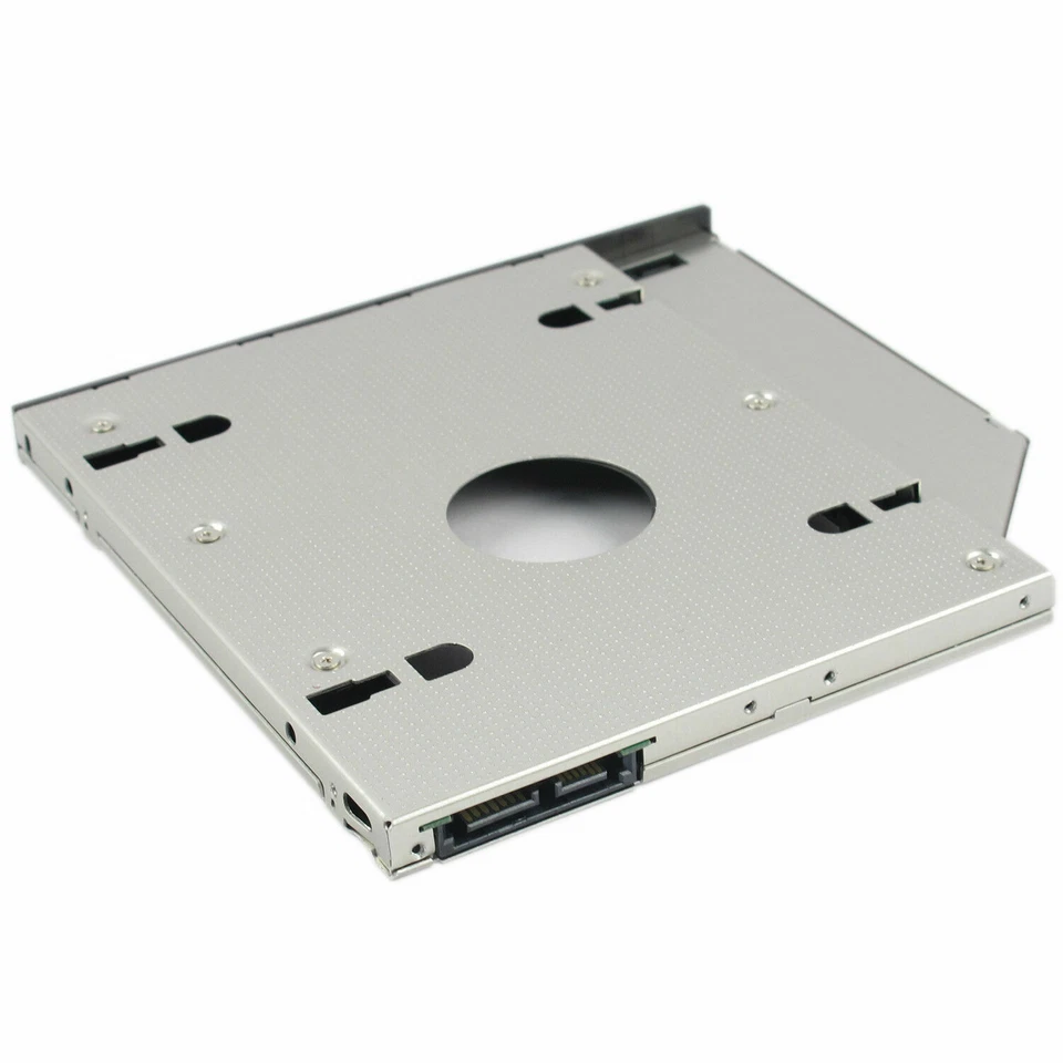 12.7mm Universal for SATA 2nd HDD SSD Hard Drive Caddy CD/DVD-ROM Optical Bay US - Image 3 of 4