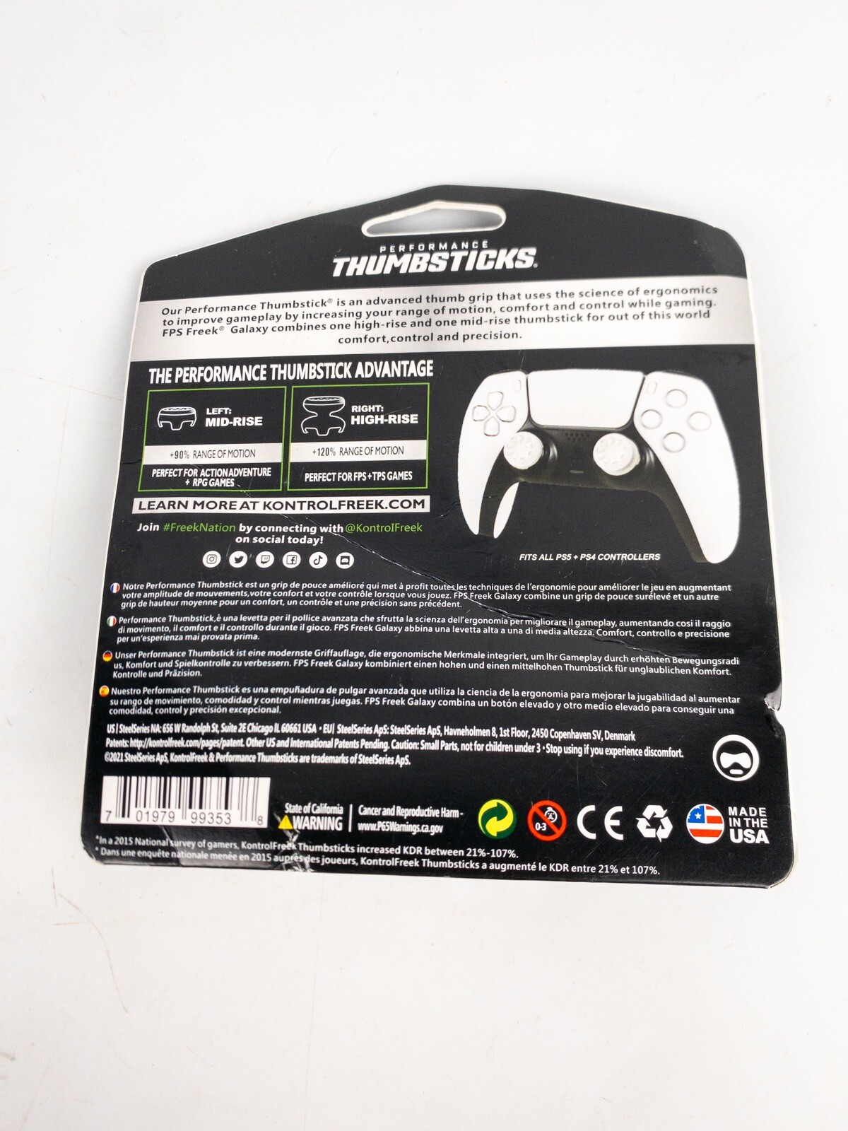 KontrolFreek PS4PS5 FPS Galaxy Performance ThumbSticks Accuracy