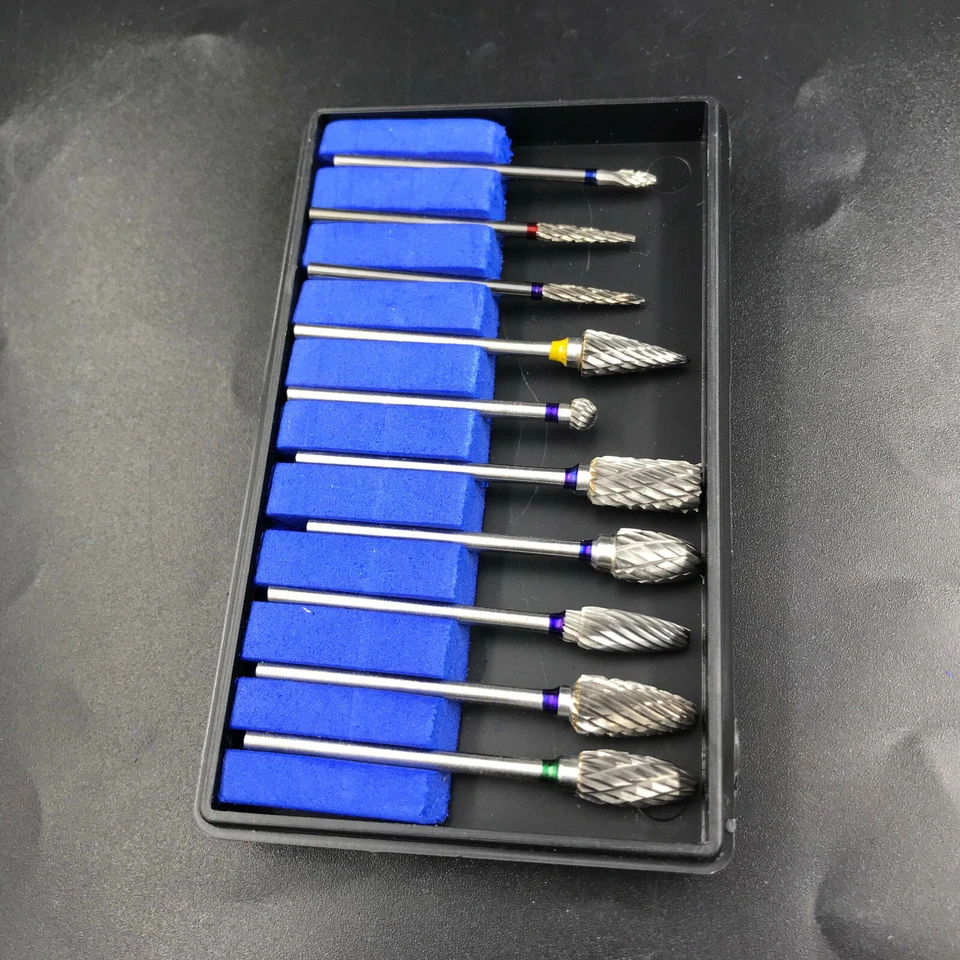 1/5/10 Laboratorio Dental Pulido Fresas Taladros Acero Tungsteno Carburo Fresas 2.35MM Foto 3 de 4