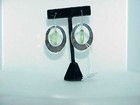 QVC Steel By Design Stainless Steel Oval Dangle Green Prism Earrings $99 New Box — photo 6