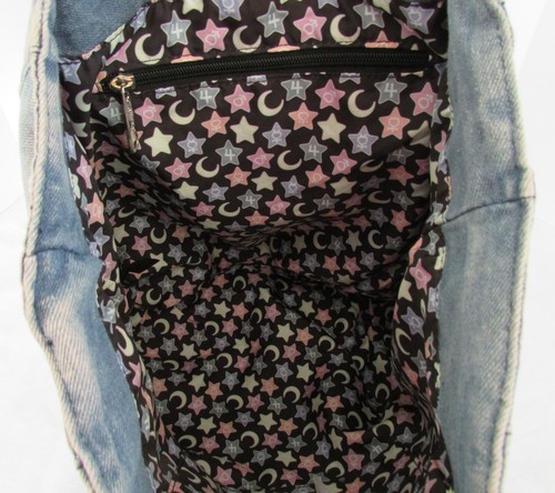Rare Sailor Moon Loungefly Pretty Guardian Denim Tote OG Heart Logo Bag NWT - Picture 12 of 14