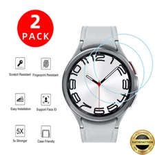 2x Glass Screen Protector for Samsung Galaxy Watch8 7 6 5 4 40/42/44/45/43/47mm