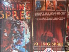 Killing Spree VHS Limited Edition OOP Tim Ritter Asbestos Felt FREE TRADING CARD