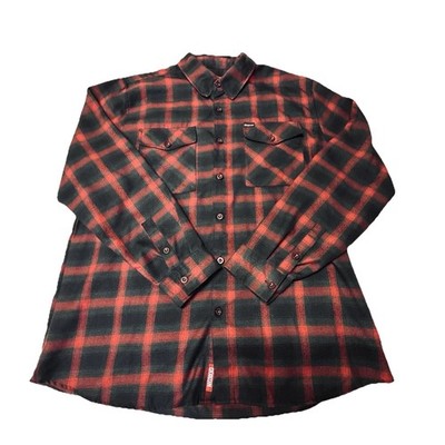 Dixxon Flannel Co Shirt Men's 2X Red Black Plaid Snap On Limited Edition
