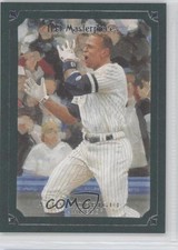 2007 UD Masterpieces Green Linen Frame Alex Rodriguez #72 0b3