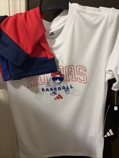 Size 5 Adidas Baseball Set Outfit Shorts and Short Sleeve Shirt
