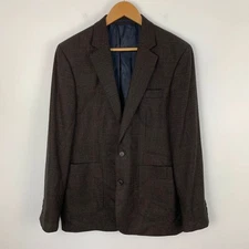 Jaeger Wool Blazer Jacket Mens 40R Brown Smart Formal Sports Coat