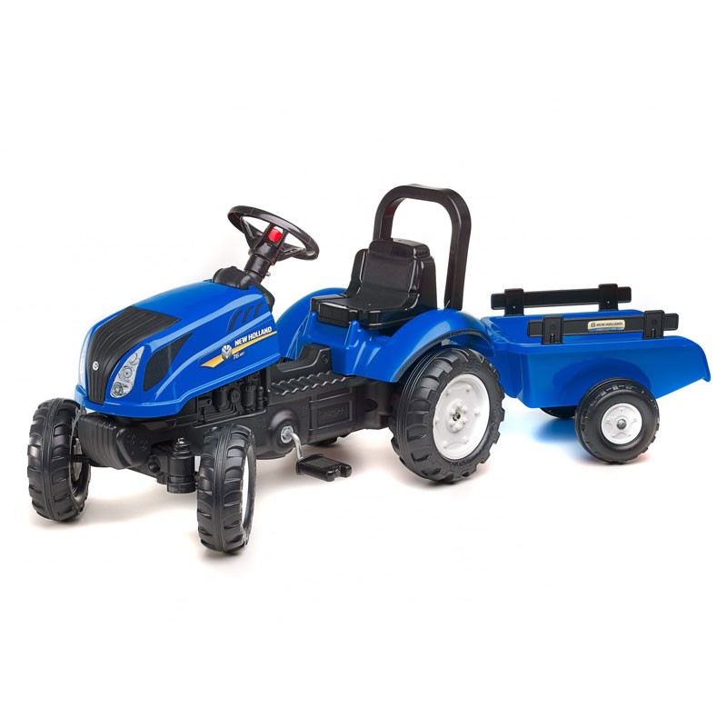 New Holland T6 Pedal Ride On Tractor With Trailer By Falk FA3080AB 43190₽