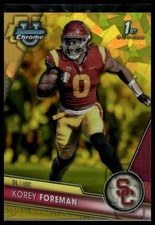2023 Bowman University Chrome Sapphire Edition #190 Korey Foreman Yellow #/75