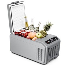 Car Refrigerator, 12 Volt Car Fridge, 16 QT Portable Freezer Compressor Grey