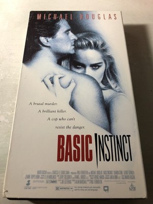Basic Instinct (1992) VHS Mystery Thriller Michael Douglas Sharon Stone