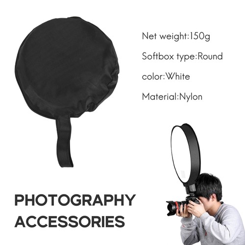 Diffusore Flash Softbox Speedlight Portatile Universale Rotondo 40 cm Soft3694 - Foto 2 di 10