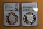 2024-S Morgan and Peace Proof Dollars NGC PF70 David Ryder First Day Issue