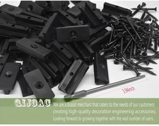 200 Pack Hidden Deck Fasteners for Composite Decking Board, Composite Decking Cl