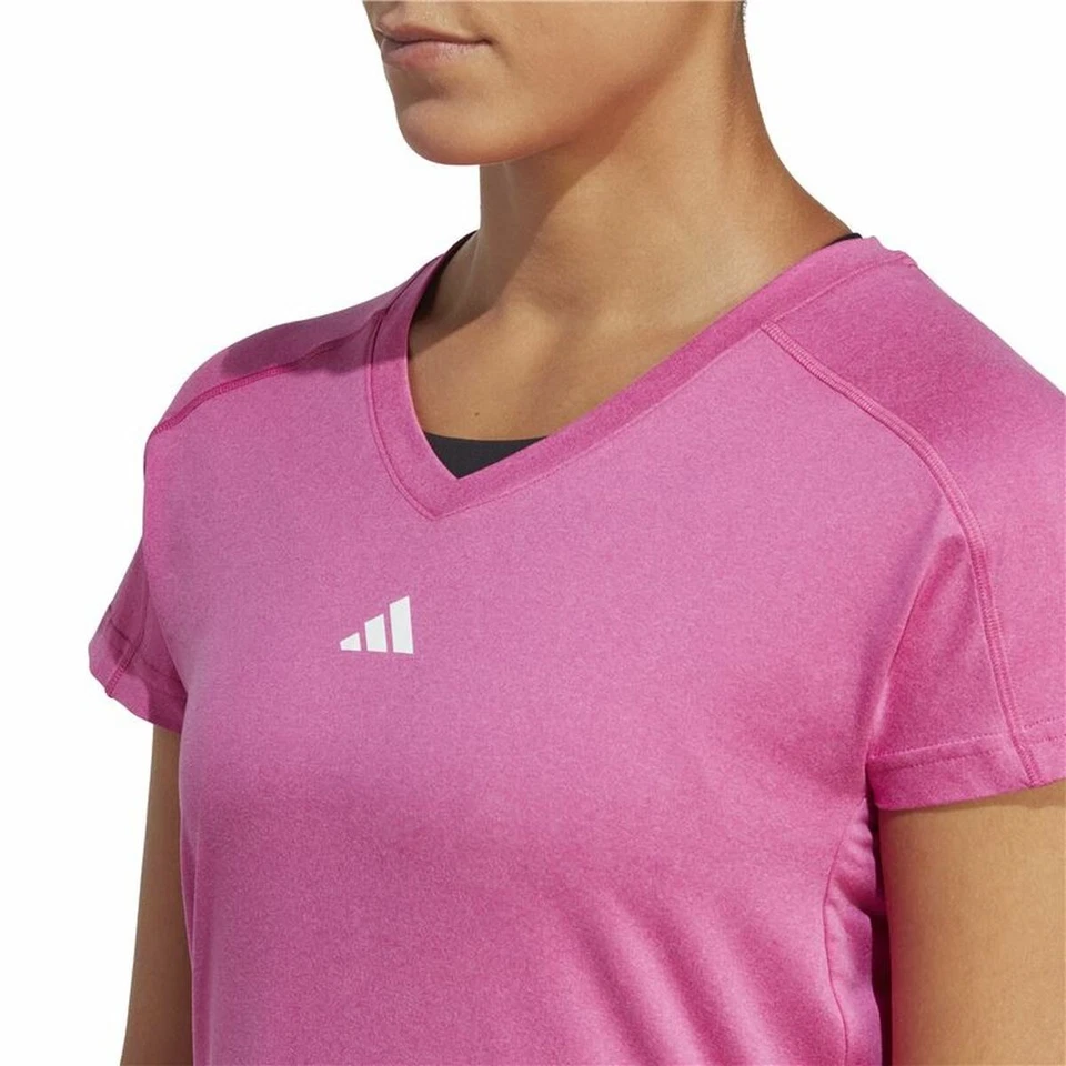 Camiseta de Manga Corta Mujer Adidas Essentials Rosa Lila - Imagen 4 de 4