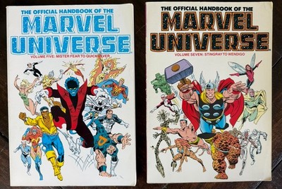 Official Handbook of the Marvel Universe Vol 5 & 7 PB Lot