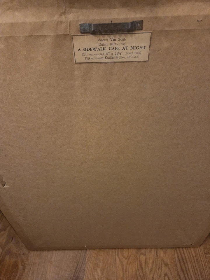 Replica Oil On Canvas Van Gogh 1888 A Sidewalk Cafe Painting - Image 2 of 3