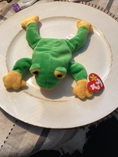 Ty Beanie Baby Smoochy the Frog Plush - Rare